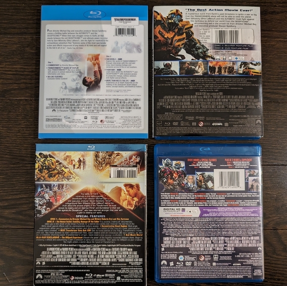 LIKE NEW Transformers Blu-ray movie collection (set of 4) - Picture 2 of 15